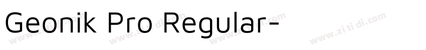 Geonik Pro Regular字体转换